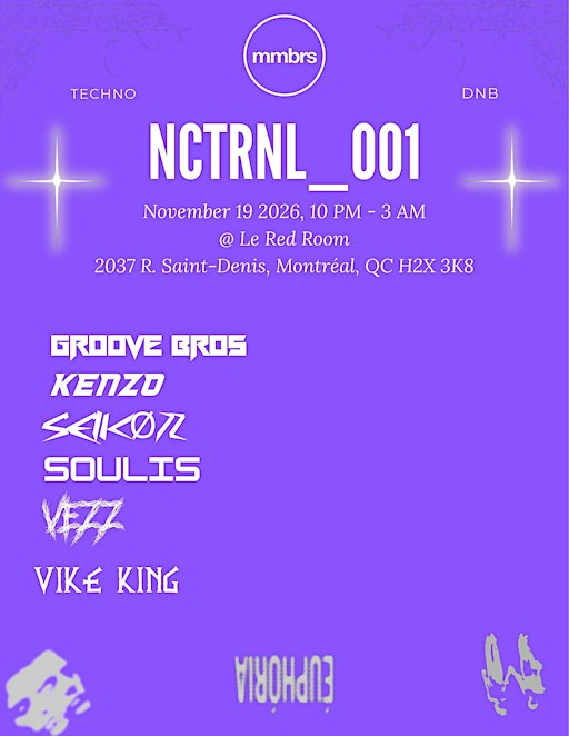 NCTRNL_001 // @ Le Red Room