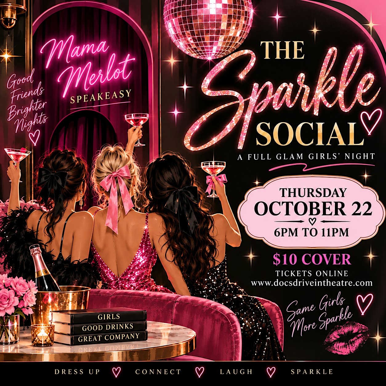 Sparkle Social- A Full Glam Girls Night