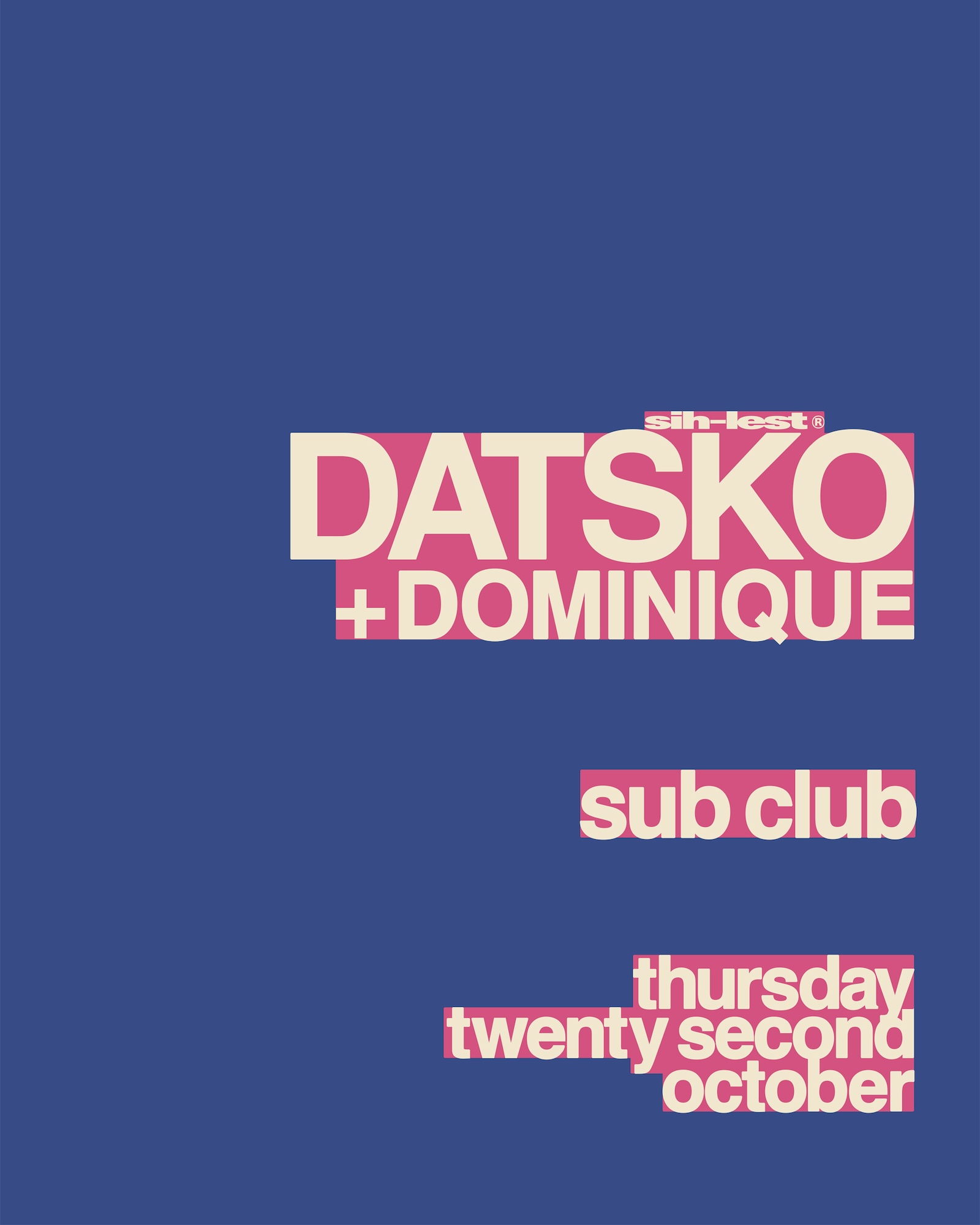 Sih-Lest presents: DATSKO