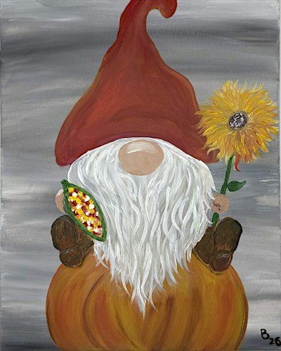 Harvest Gnome Paint and Sip Party