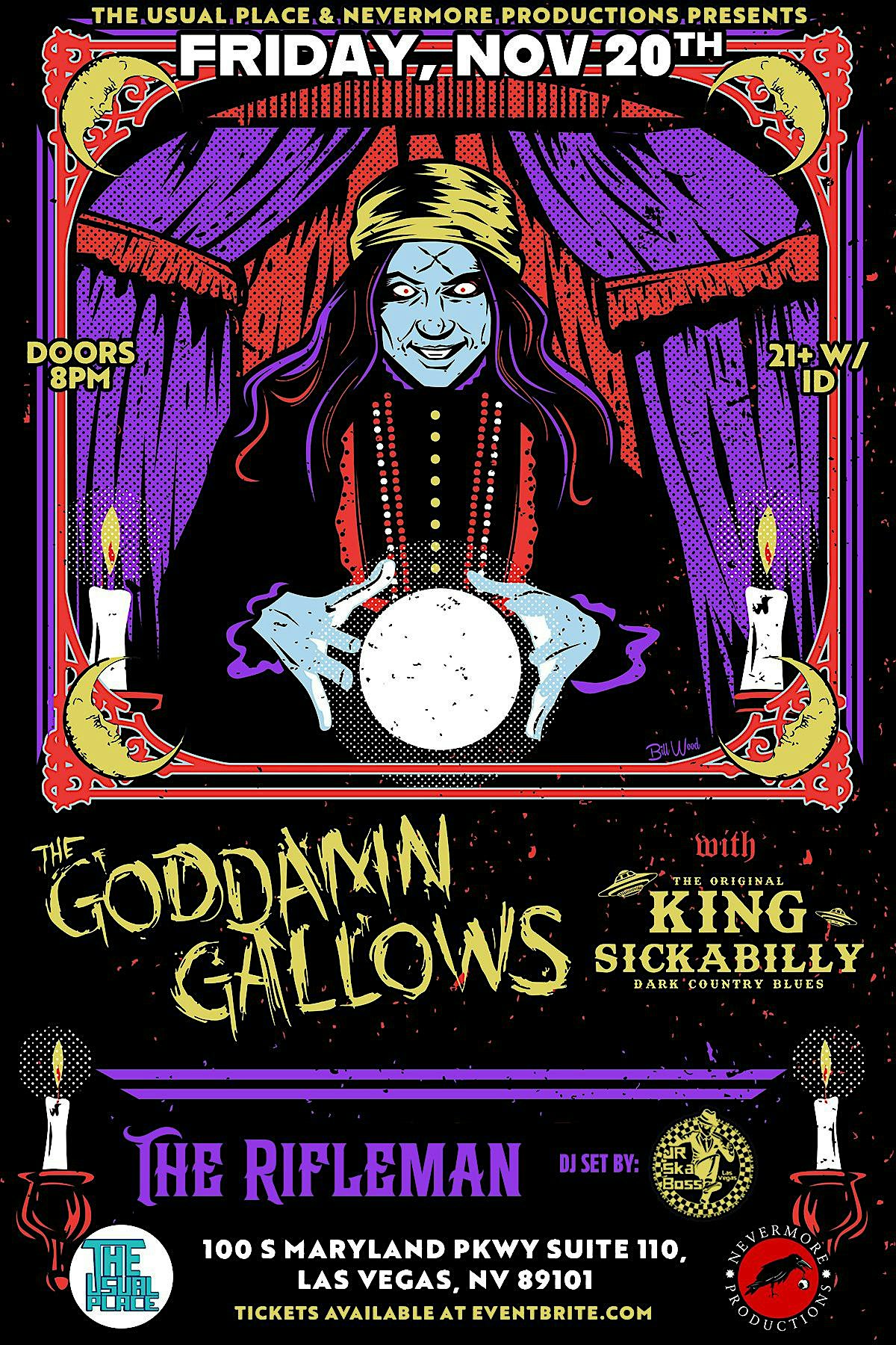 The Goddamn Gallows with King Sickabilly & The Rifleman at The Usual Place