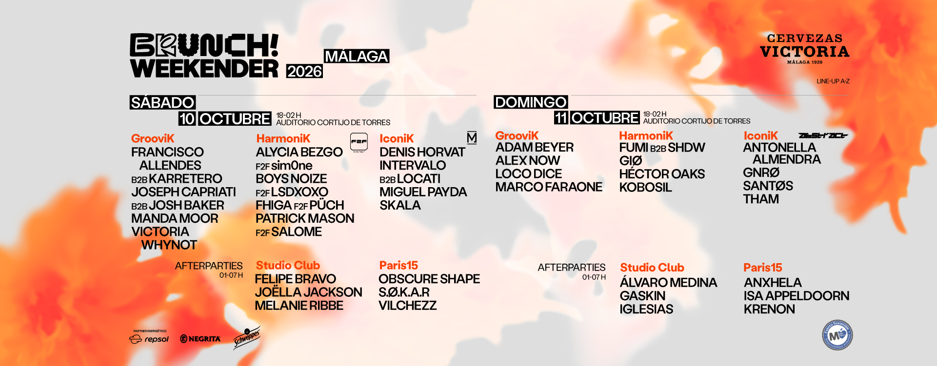 Brunch Electronik Malaga WEEKENDER 10/11OCTUBRE 2026
