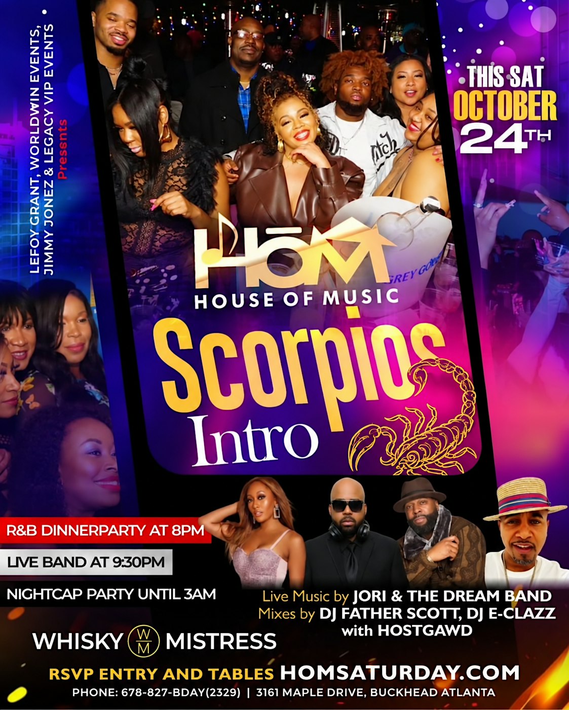 HOUSE OF MUSIC: Atlanta's #1 Rated Live Groove every Saturday!