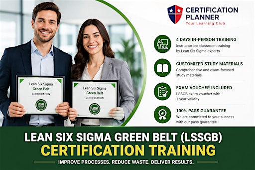 Lean Six Sigma Green Belt Boston | 100% Pass Guarantee & Confirmed Classes