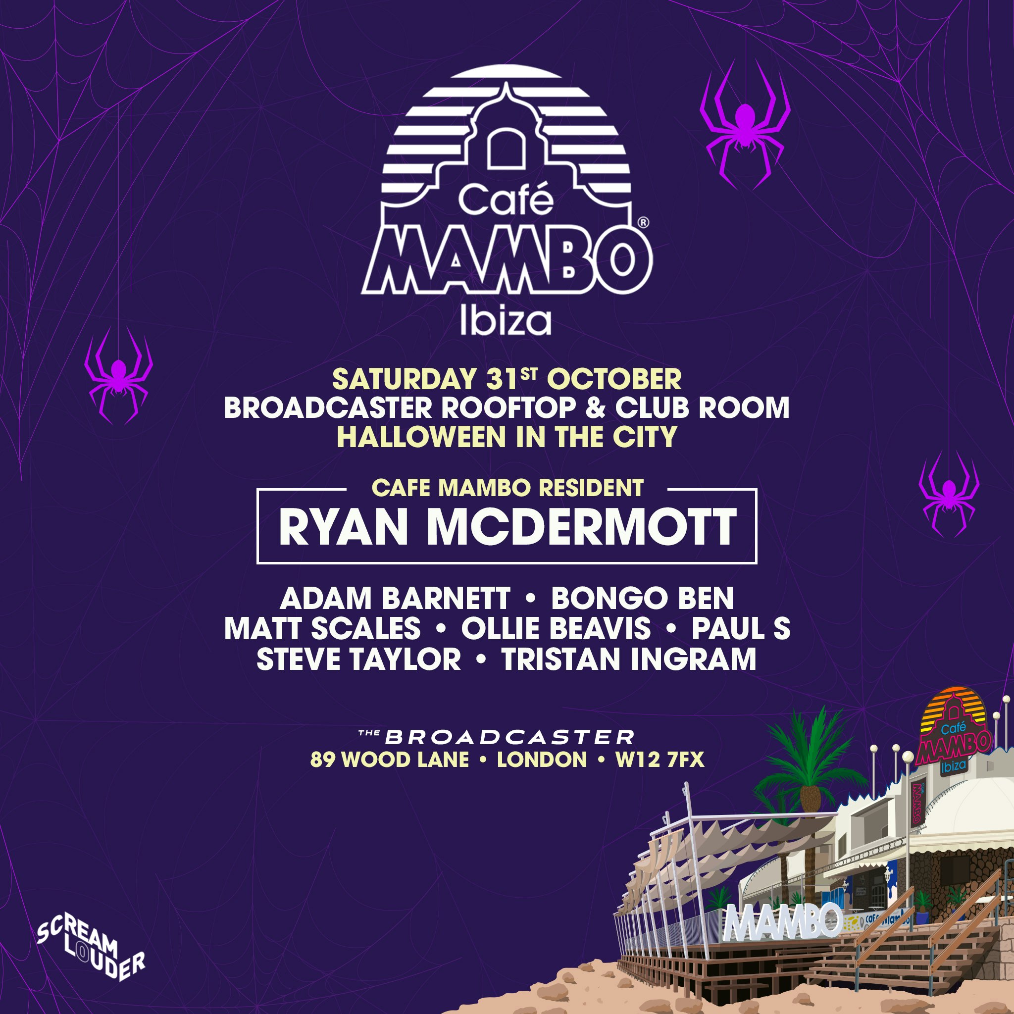 Cafe Mambo Ibiza Halloween Rooftop Party