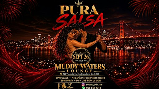 Pura Salsa | Salsa Class | Salsa Social Dance Party| Dj and live percussion