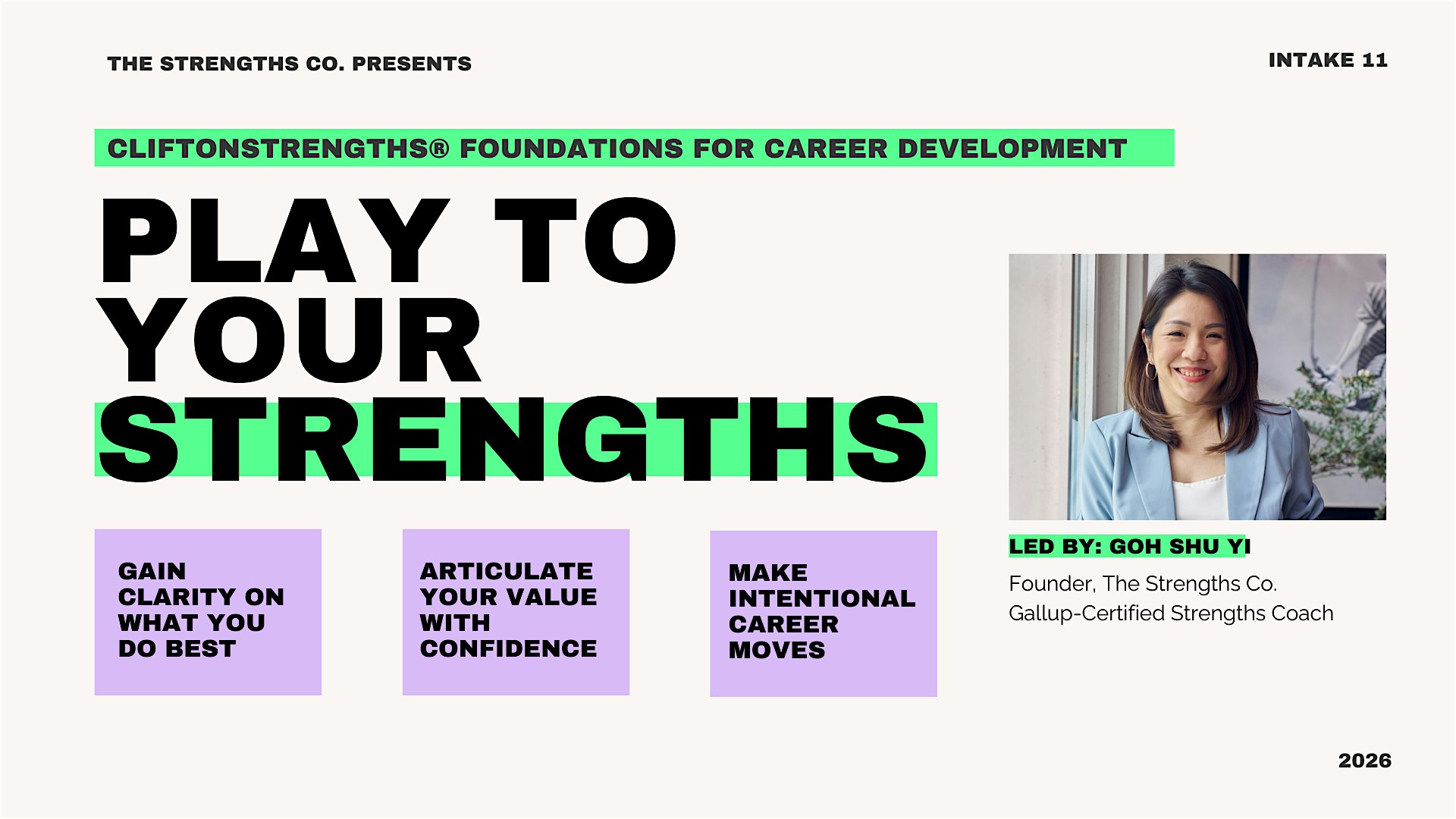 CliftonStrengths® Workshop: Play To Your Strengths for Work