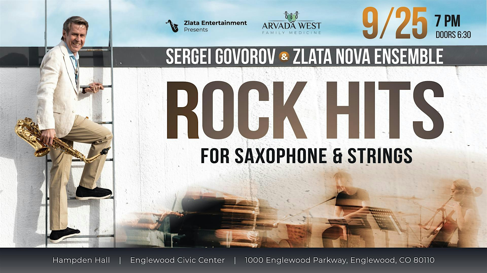 Rock Hits for Saxophone & Strings. Sergei Govorov & Zlata Nova Ensemble