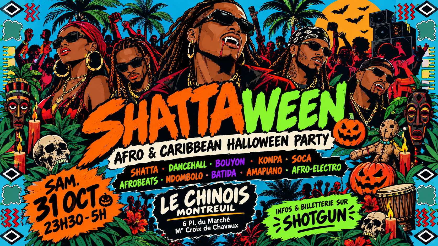Shattaween - Afro & Caribbean Halloween Party 