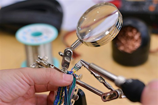 Weave a USB cable