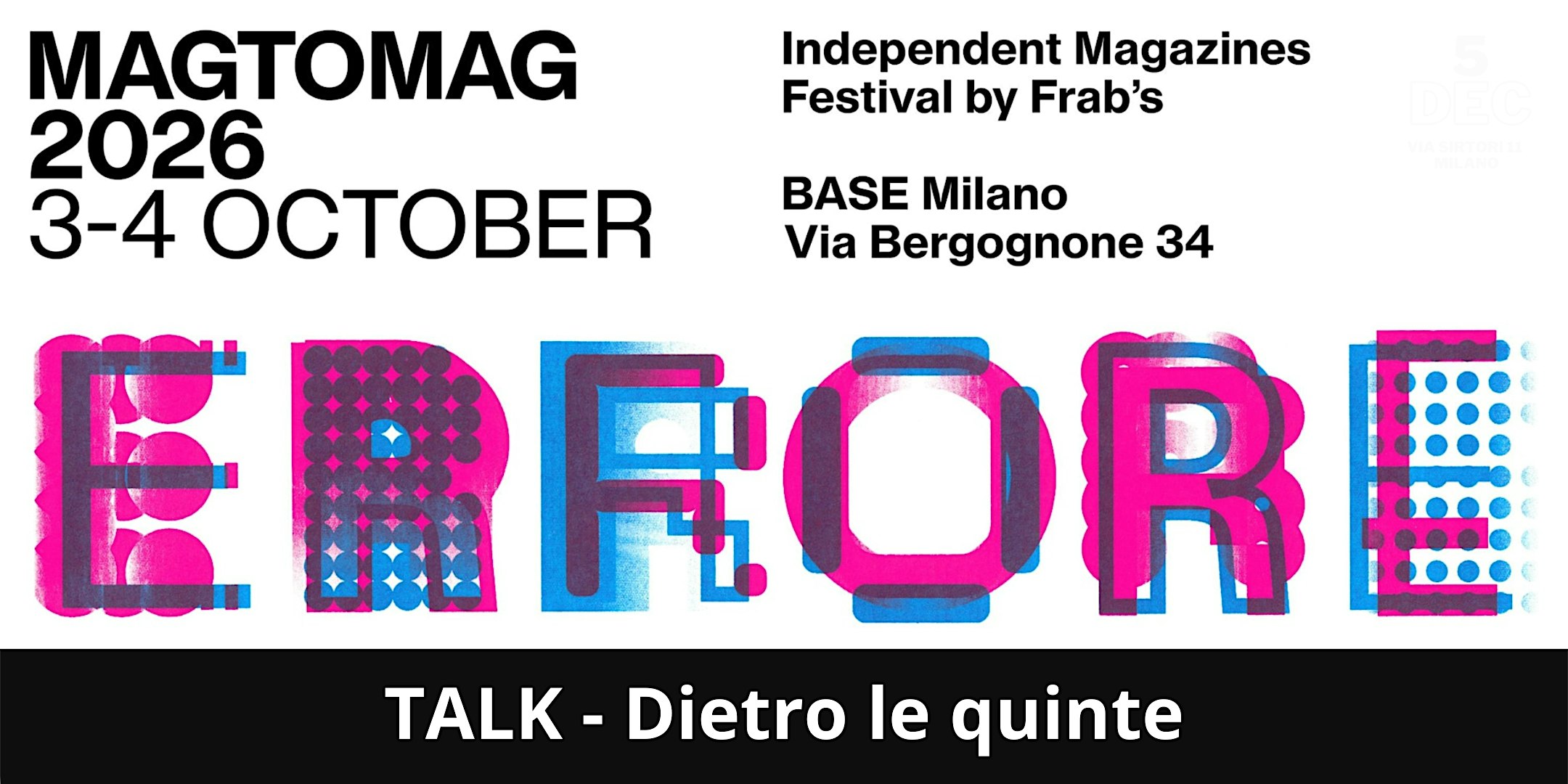 MAG TO MAG 2026 TALK: Dietro le quinte