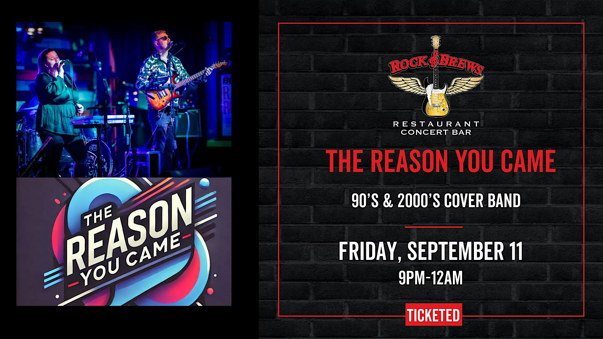 THE REASON YOU CAME - 90s 2000s COVER BAND @ Rock & Brews Royal Oak