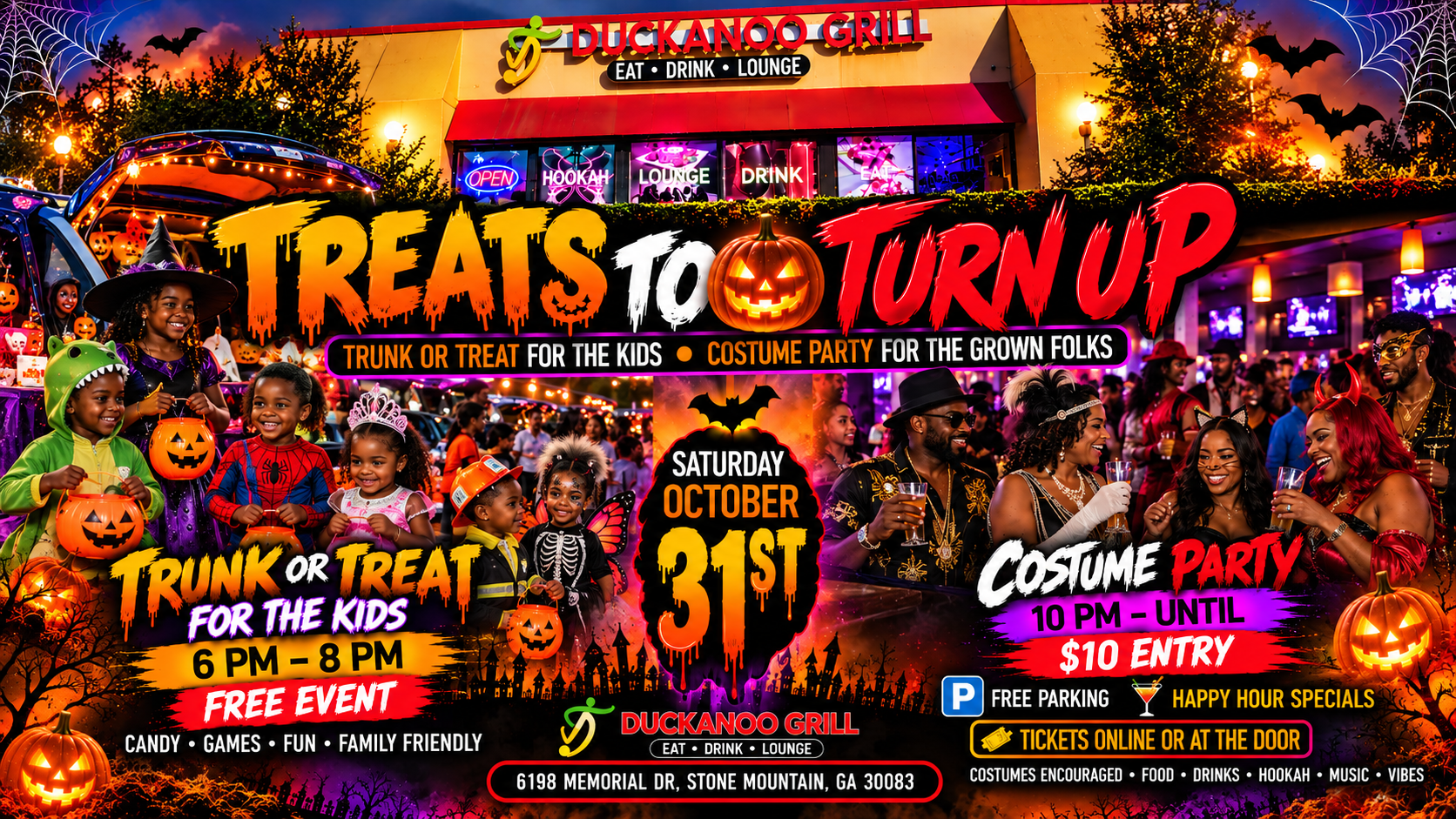 Duckanoo Grill Presents Halloween Treats To Turn  Up