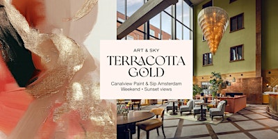 Friday Canalfront Painting: 3h00 workshop "Terracotta gold" Vessel