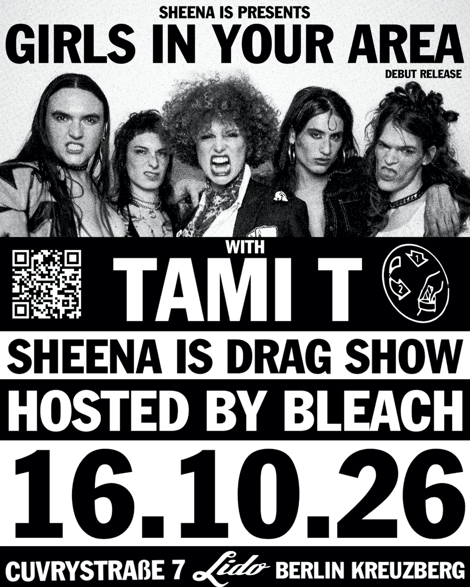 SHEENA IS presents GIRLS IN YOUR AREA + TAMI T
