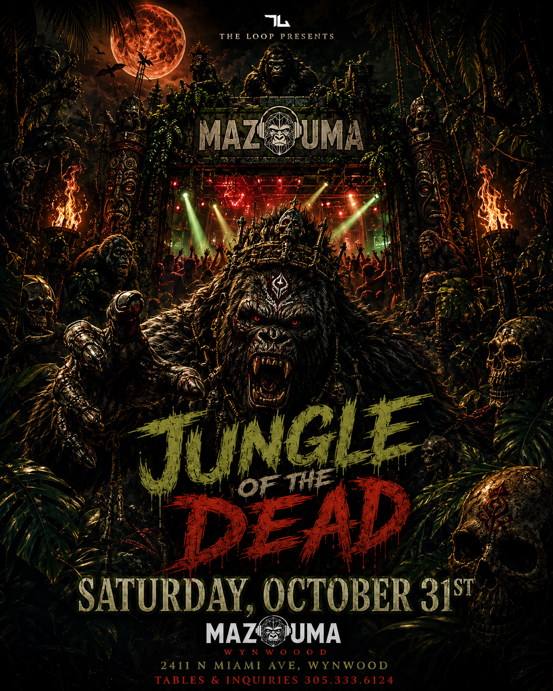 JUNGLE OF THE DEAD ☠️ — HALLOWEEN SATURDAY