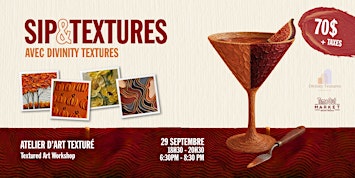 Sip & Textures – Atelier d’Art texturé @ Time Out Market Montréal
