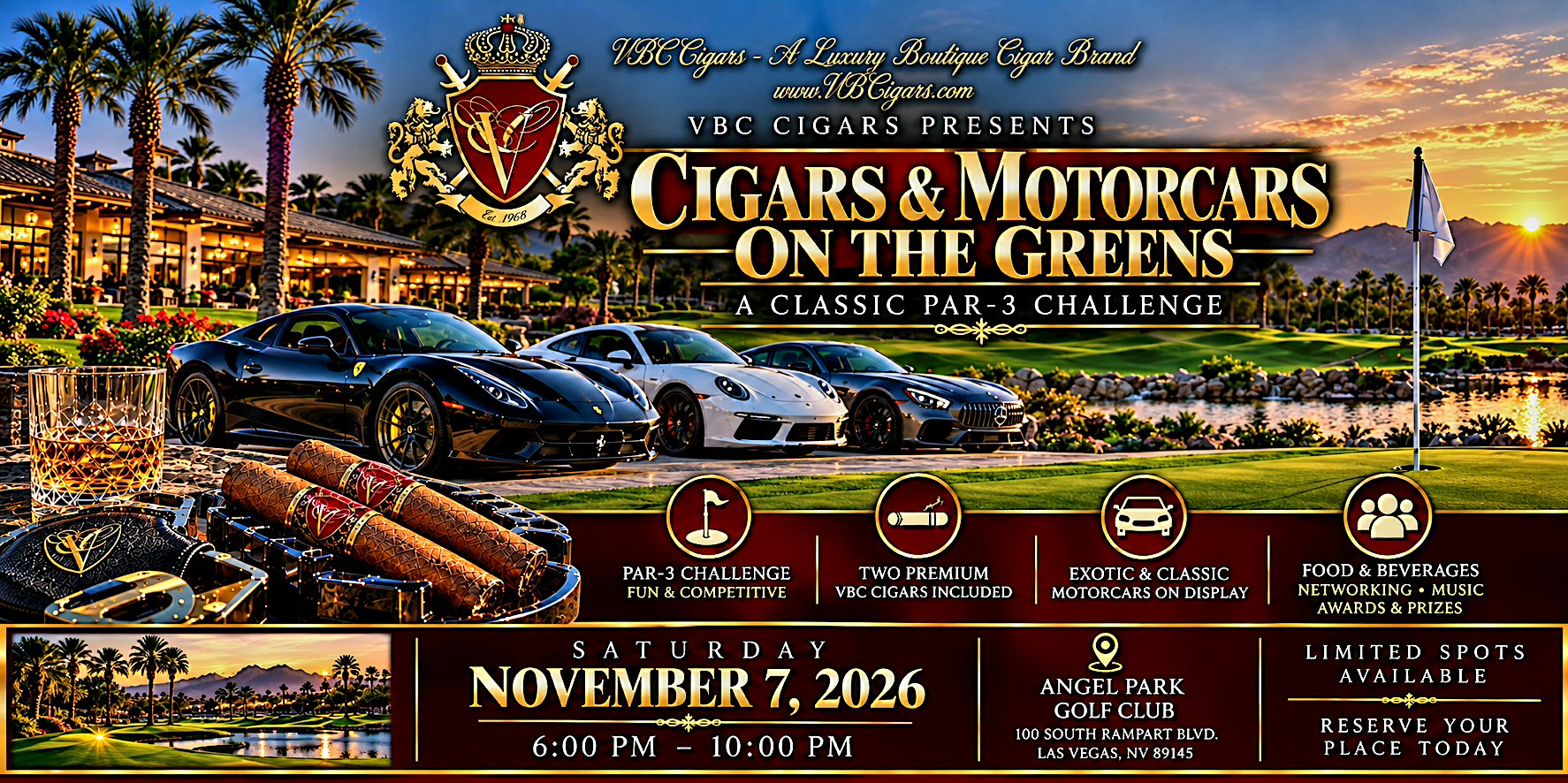 VBC Cigars Presents: Cigars & Motorcars on The Greens