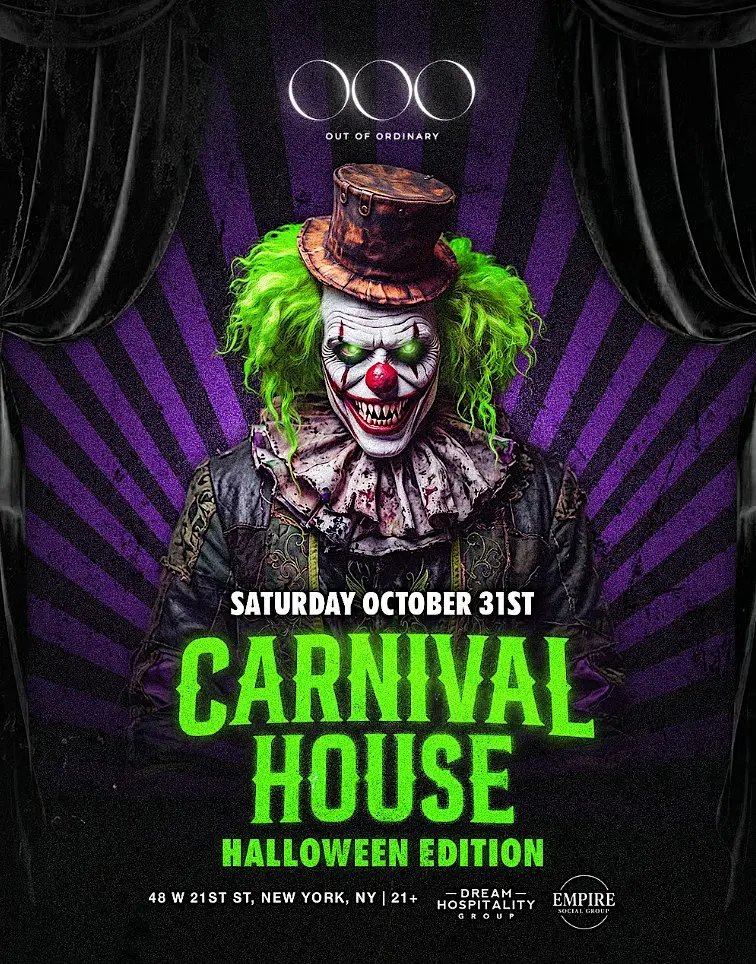 Halloween Night Party @ OUT OF ORDINARY NYC - Saturday 10/31