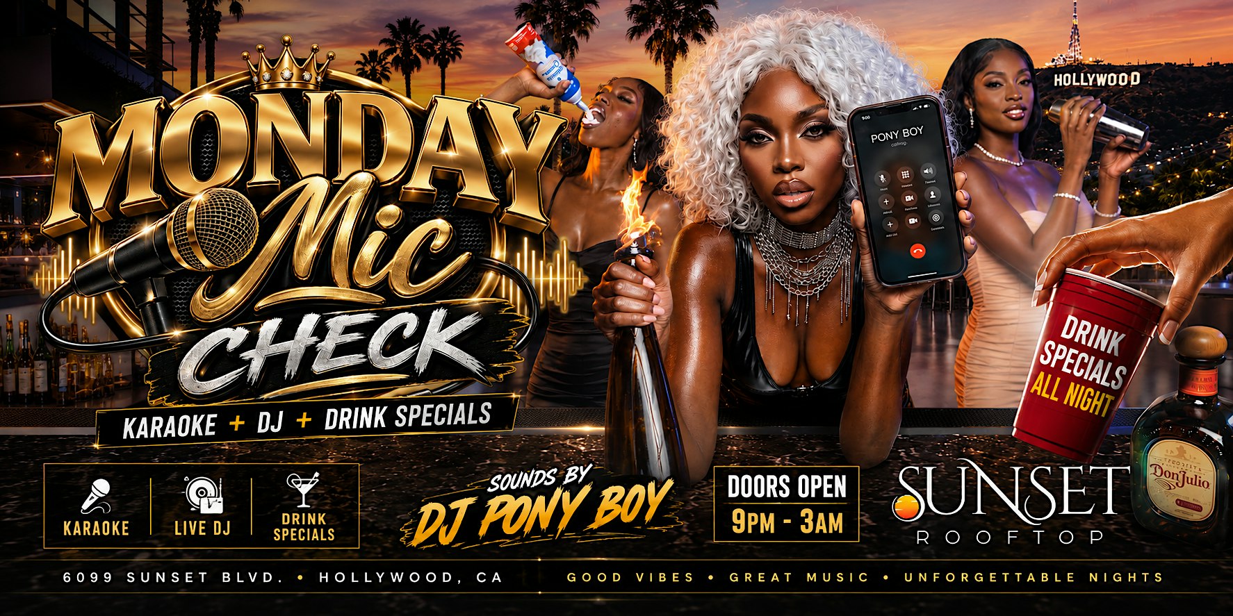 MONDAY MIC CHECK  | Karaoke + DJ + Artist
