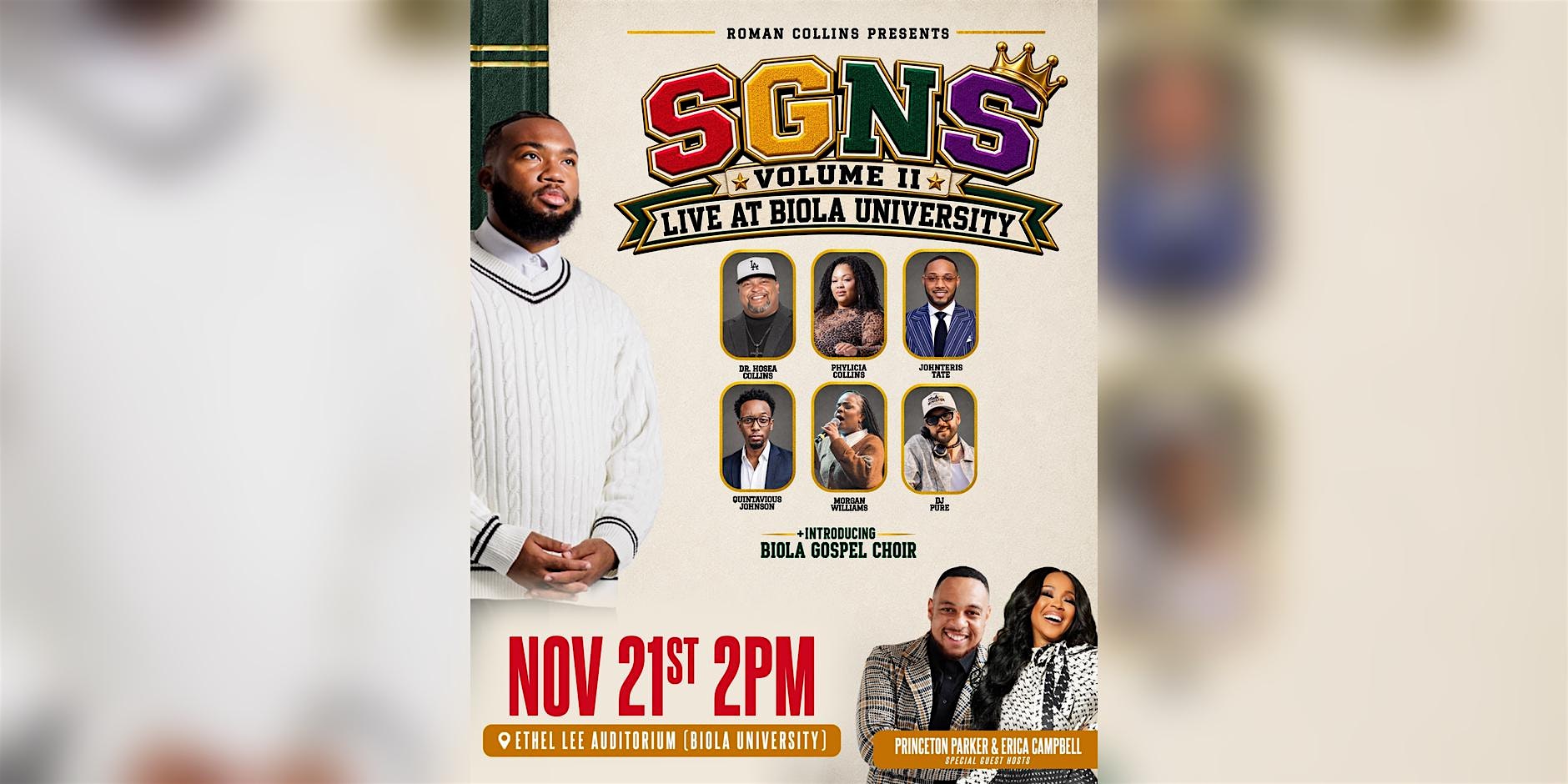 ROMAN COLLINS SGNS VOLUME II LIVE RECORDING