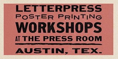 Letterpress Poster Printing Workshop