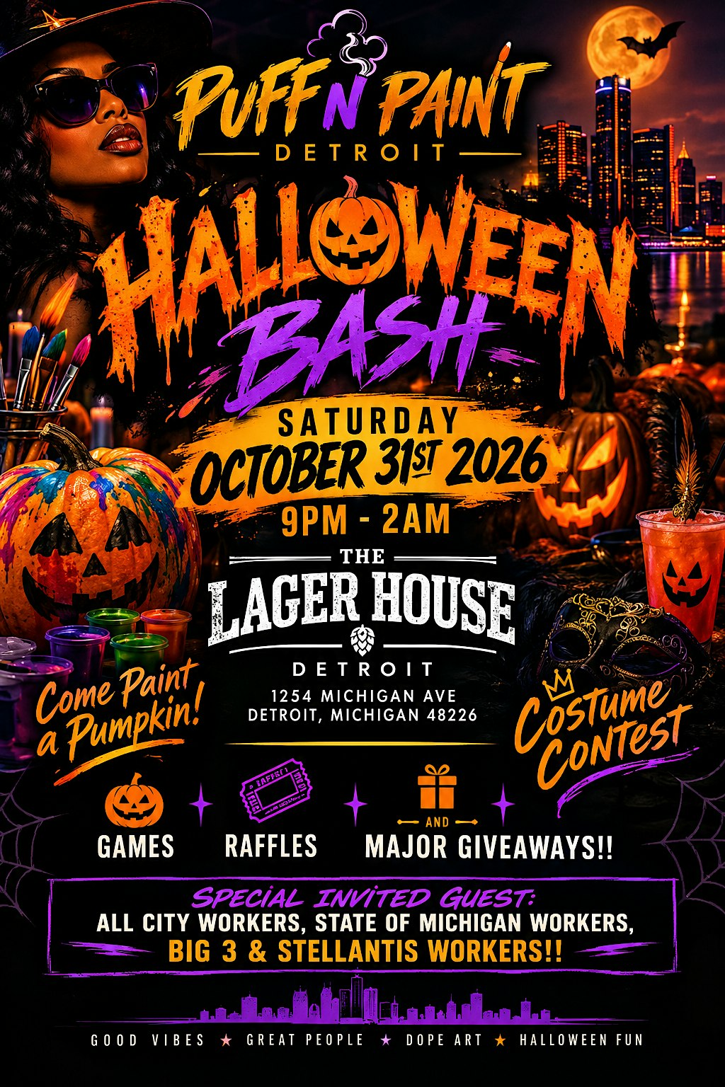 Puff N Paint Halloween Bash