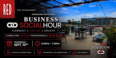 Business Social Hour at Red Steakhouse Rooftop - The Real Collective