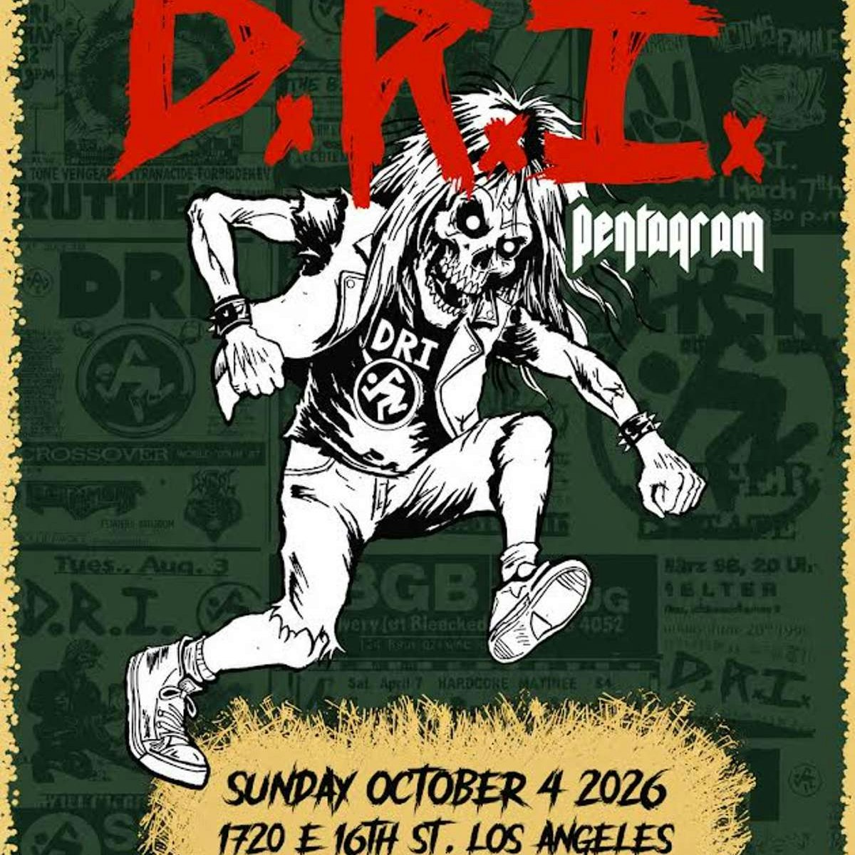 D.R.I. w/ Pentagram