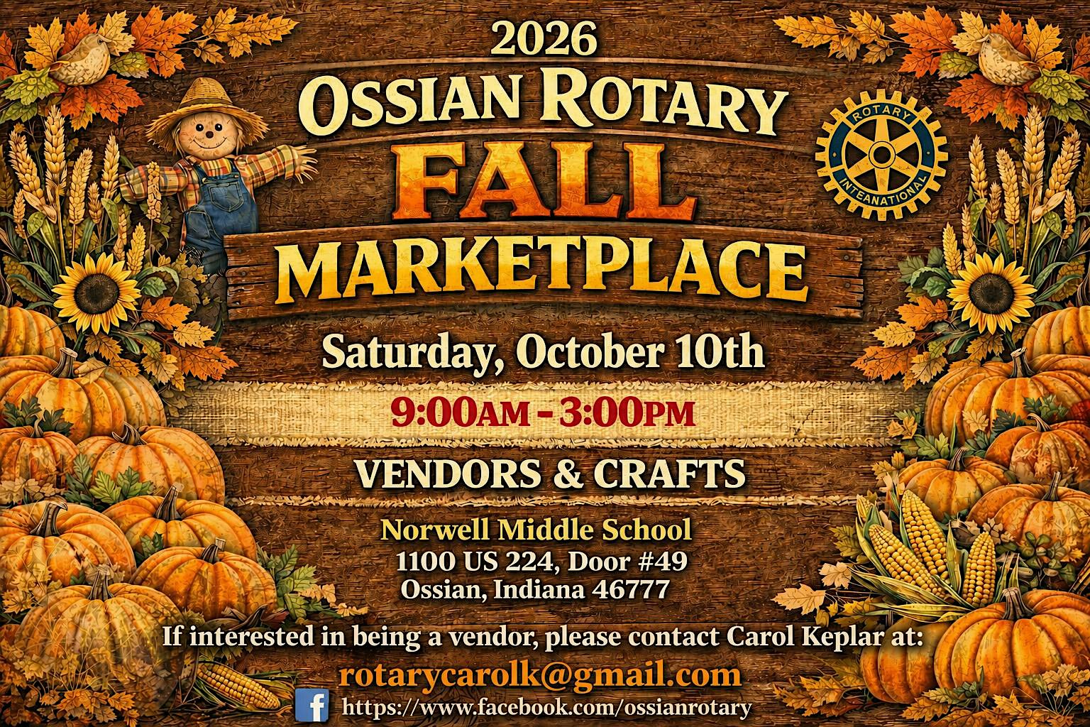 Ossian Rotary Fall Marketplace