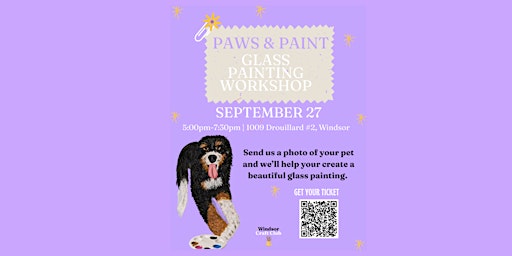 Paws and Paint - Glass Painting