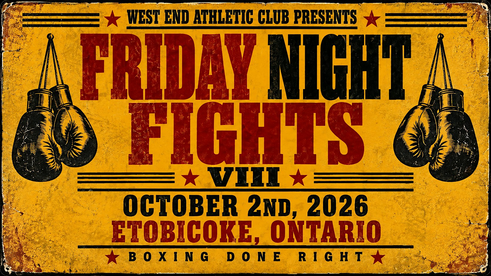 Friday Night Fights VIII – October 2, 2026