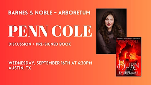 Penn Cole celebrates BURN OF THE EVERFLAME at B&N Arboretum!