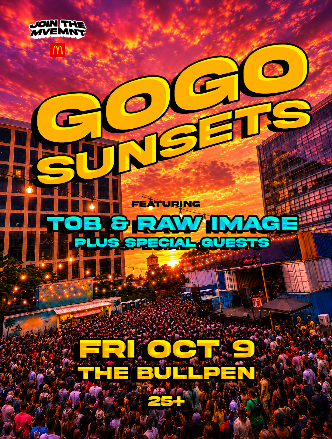 GoGo SunSets Block Party | TOB & RAW IMAGE plus Special Guests