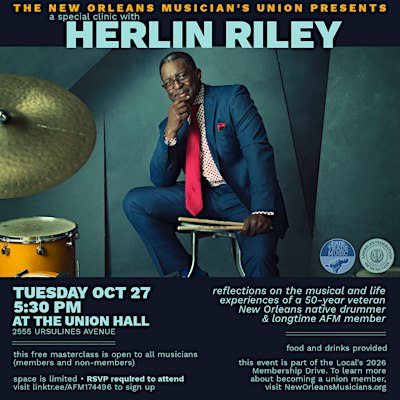 AFM // Herlin Riley master class