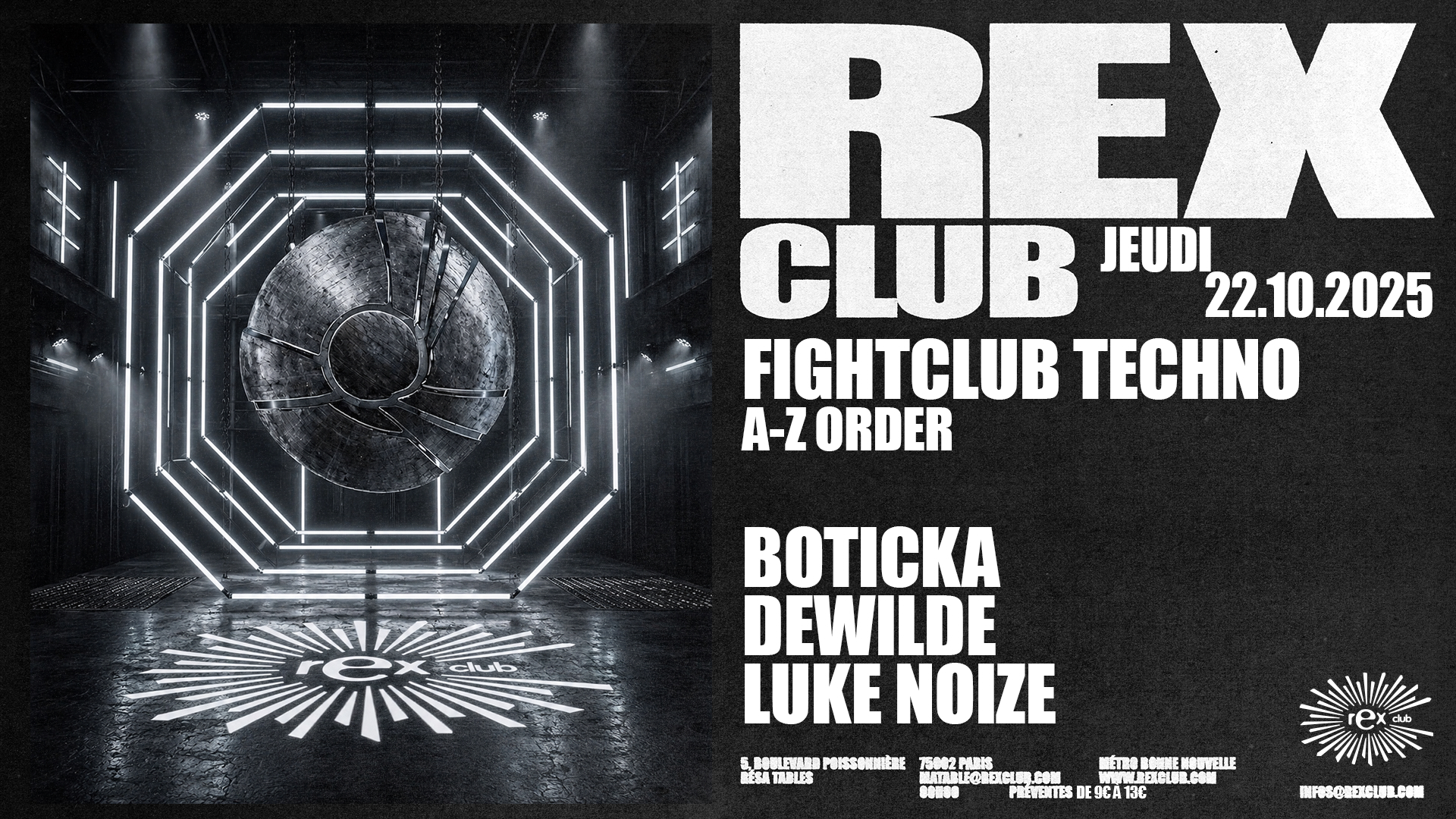 Fightclub Techno: BOTICKA, Dewilde, Luke Noize