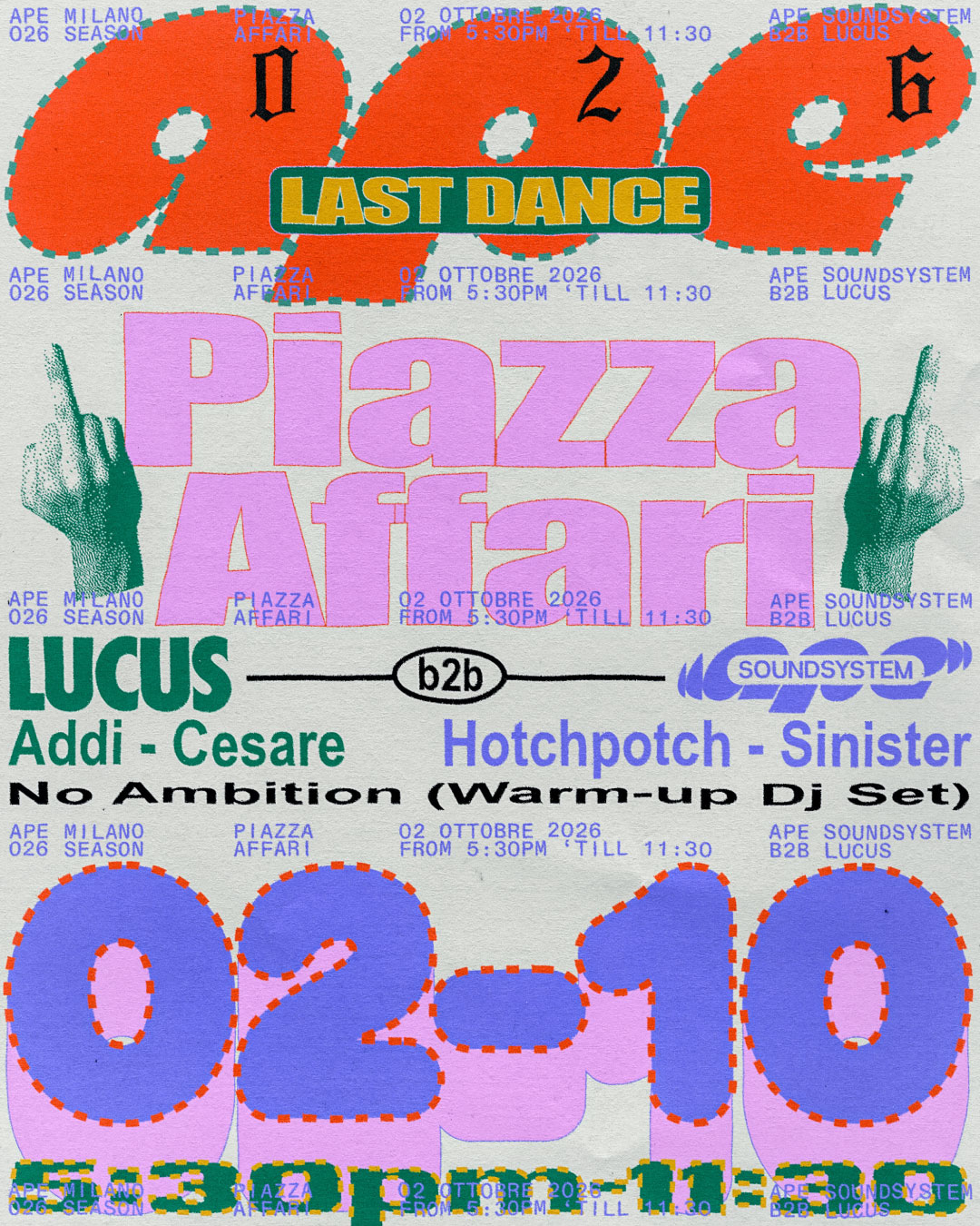 APE IN PIAZZA / last dance