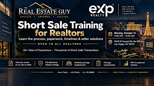 Las Vegas Short Sale Training for Realtors: From Listing to Closing