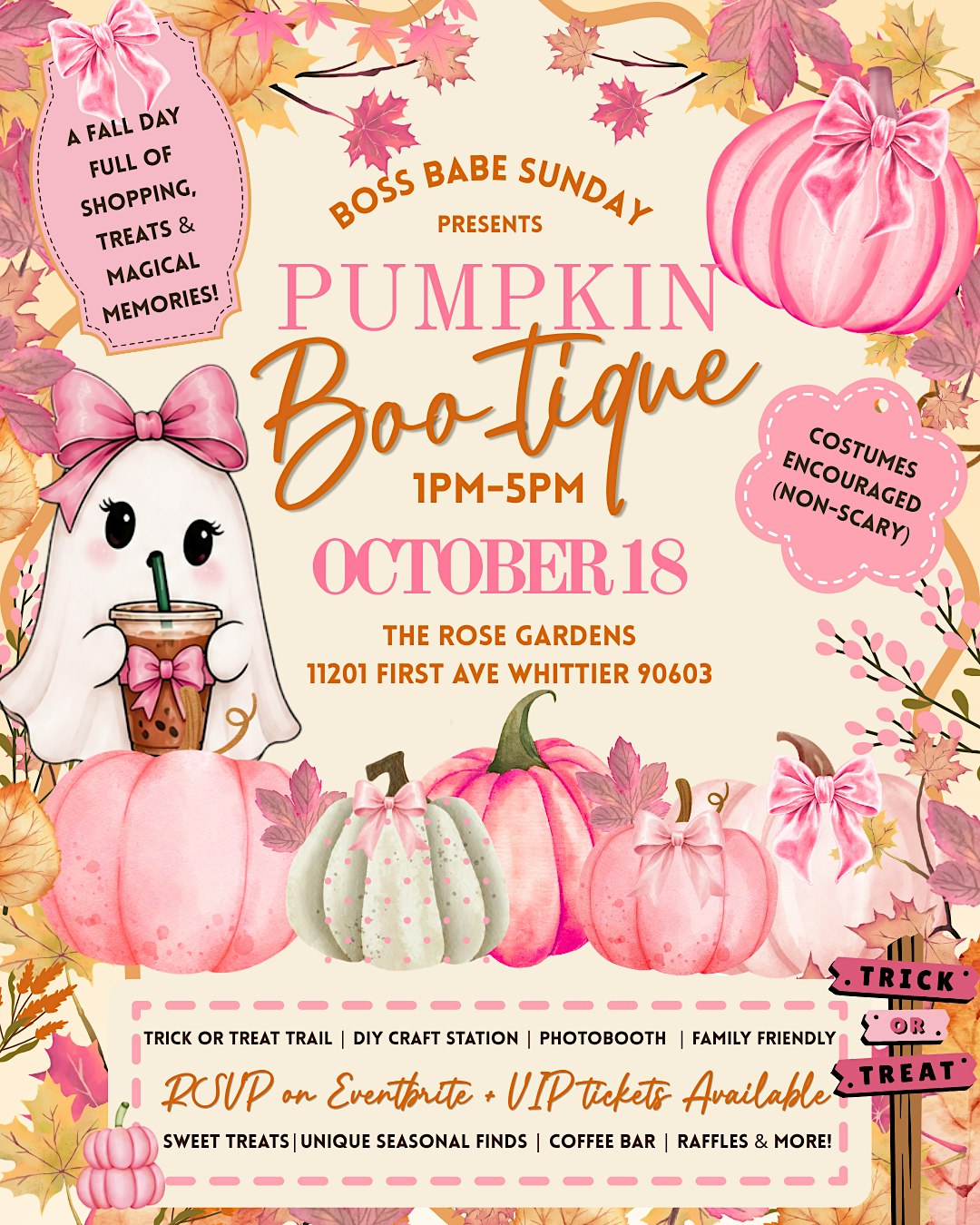 Boss Babe Sunday Pumpkin Boo-tique Fall Event