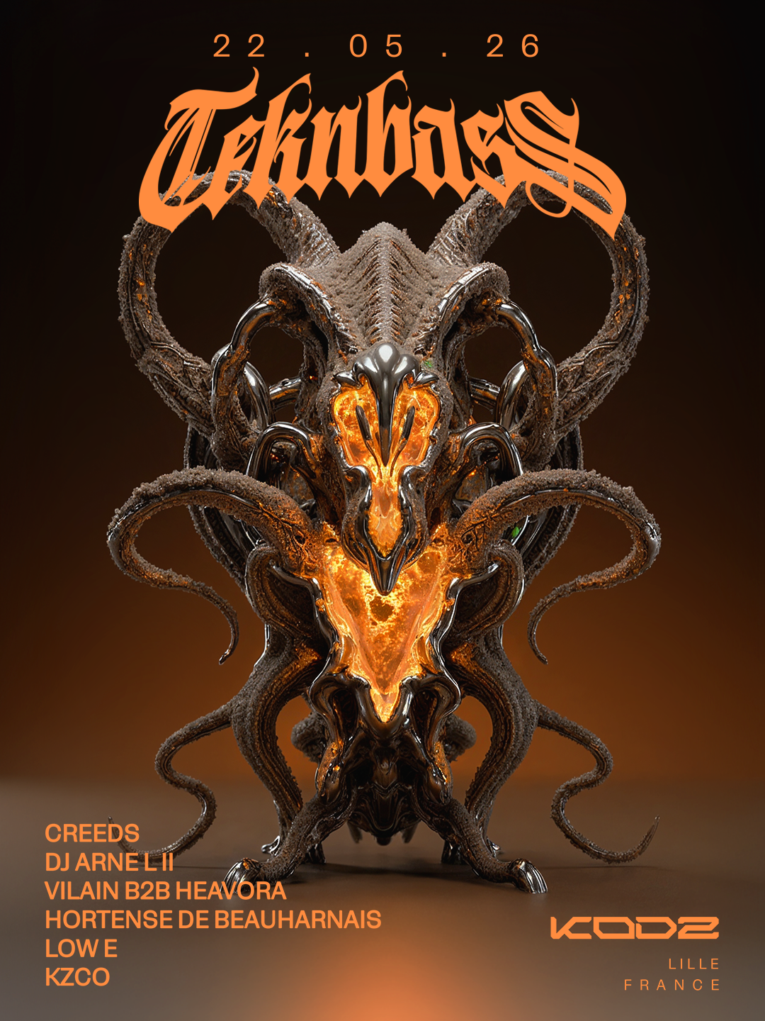 TEKNBASS x Kodz w/Creeds, DJ Arne L II, VILAIN B2B Heavora & more