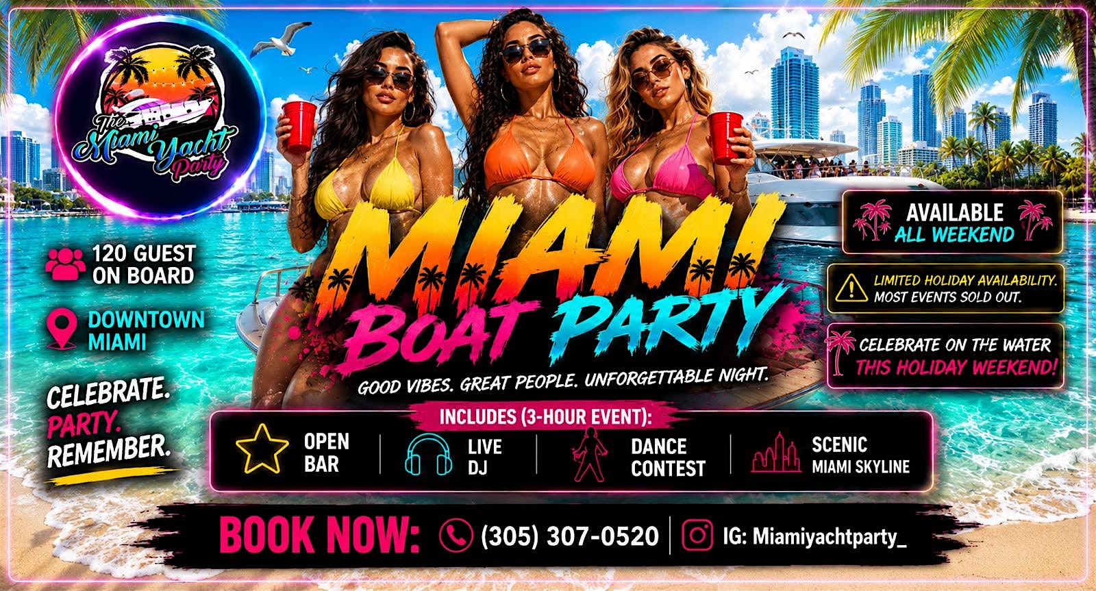 BOAT PARTY MIAMI - PARTY BOAT MIAMI