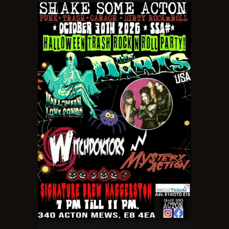 SHAKE SOME ACTON HALLOWEEN TRASH ROCK N ROLL PARTY!
