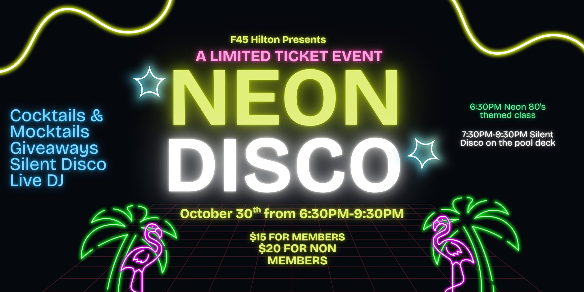 F45 Hilton Glow Silent Disco