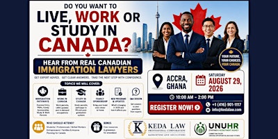 Businesses & Entrepreneurs Canadian Immigration Seminar 2026 | Accra, Ghana
