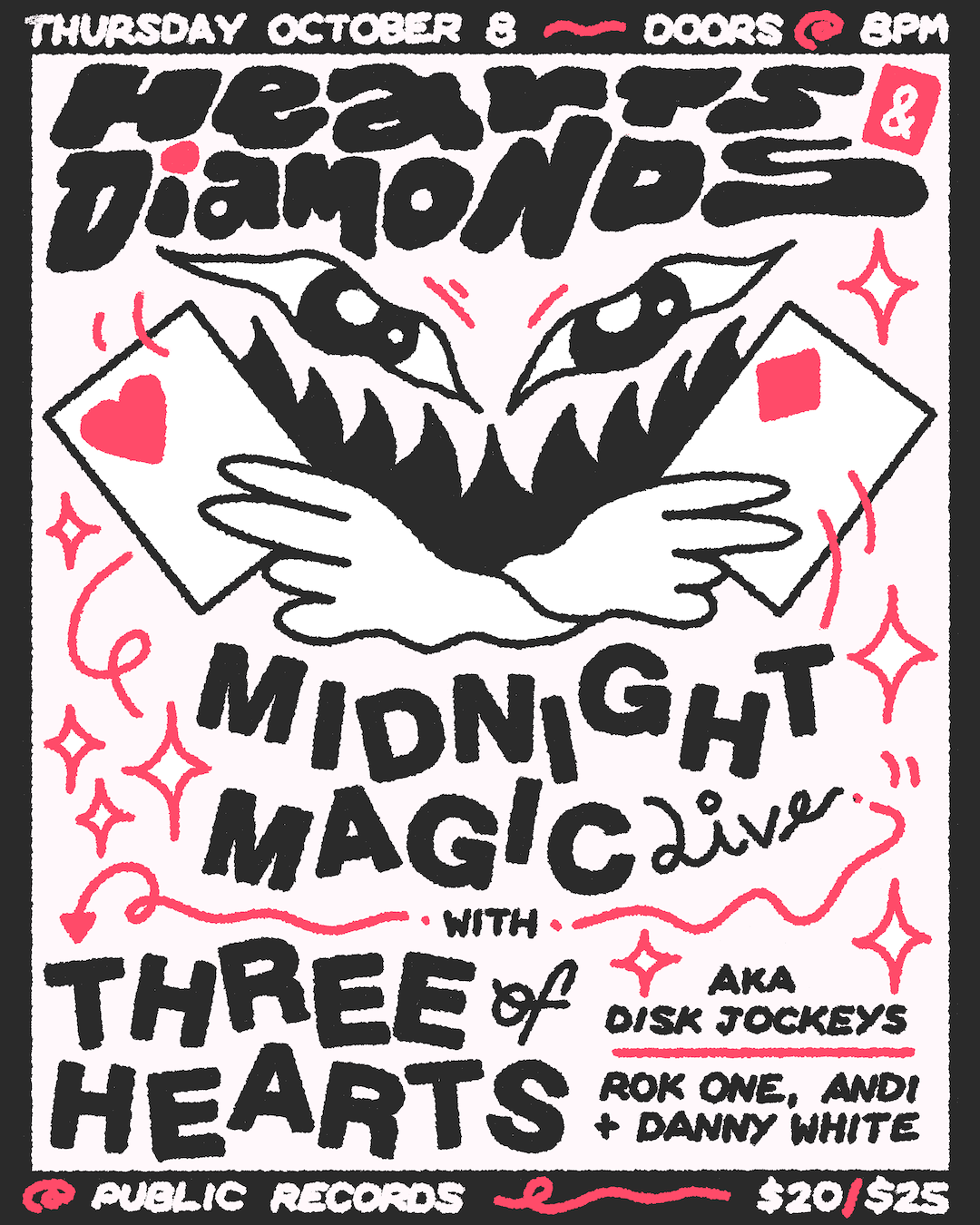 Hearts & Diamonds: Midnight Magic [Live] with Three of Hearts [Rok One, Andi, Danny White]