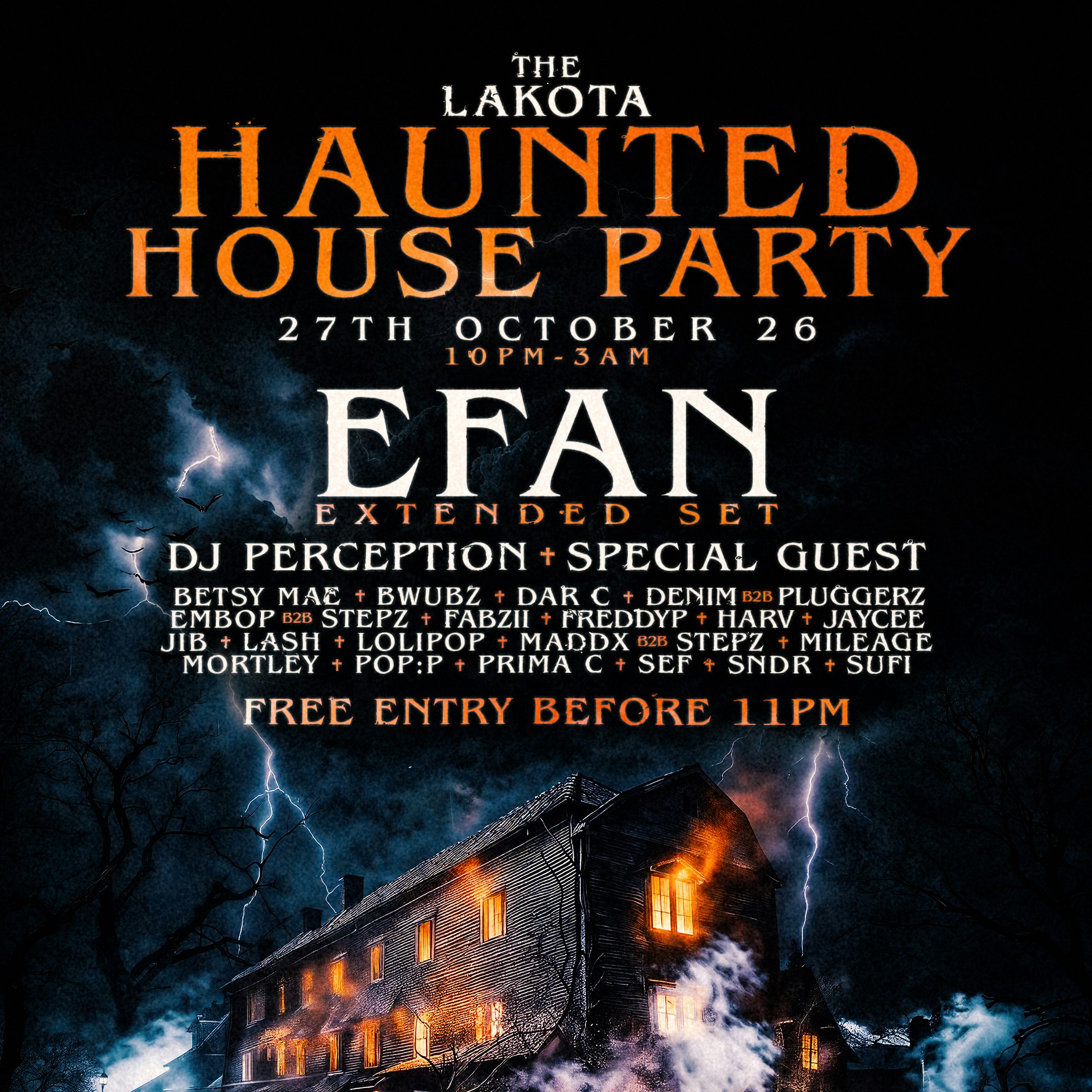 The Lakota Haunted House Party
