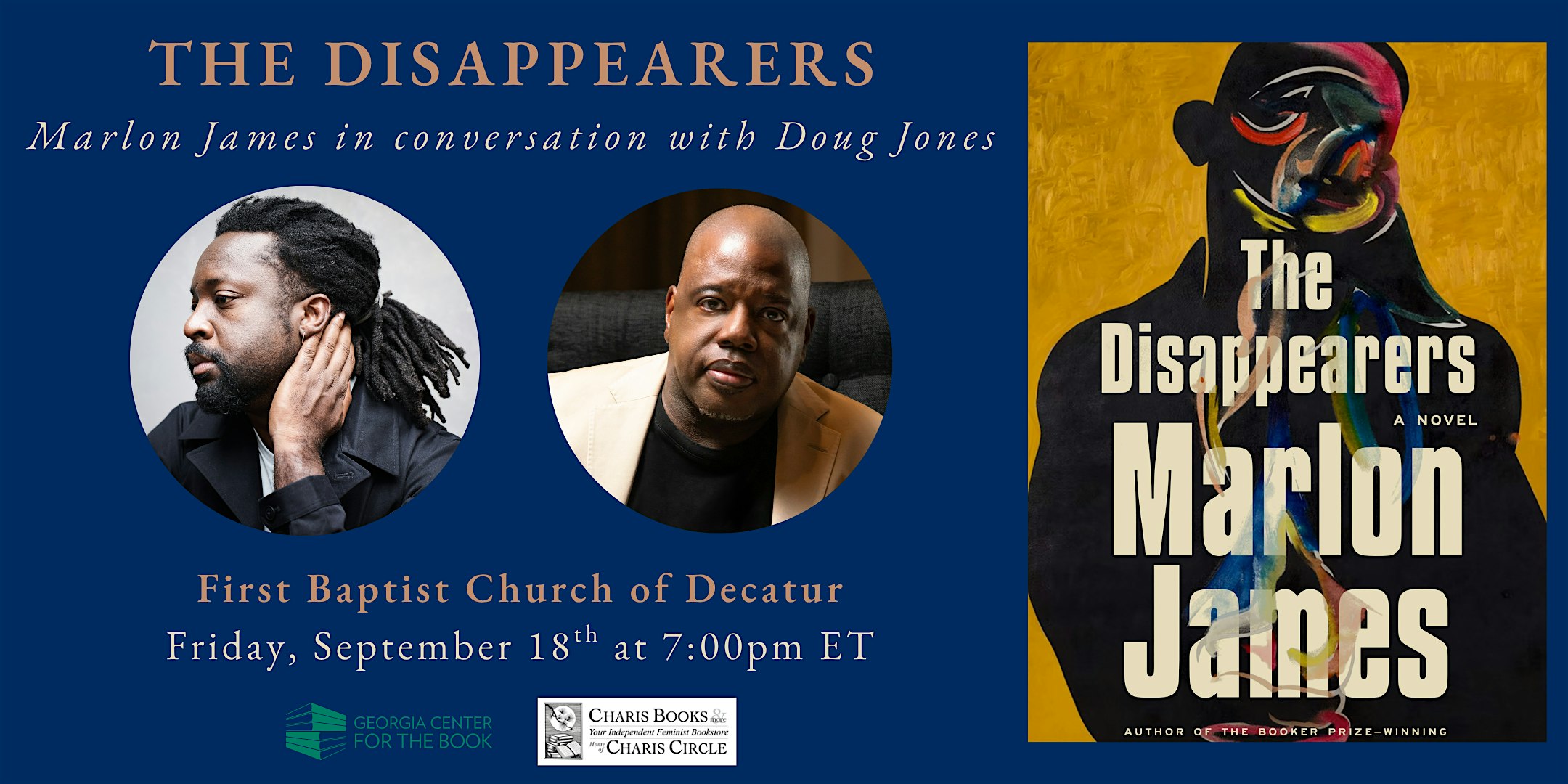 The Disappearers: Marlon James in conversation with Doug Jones