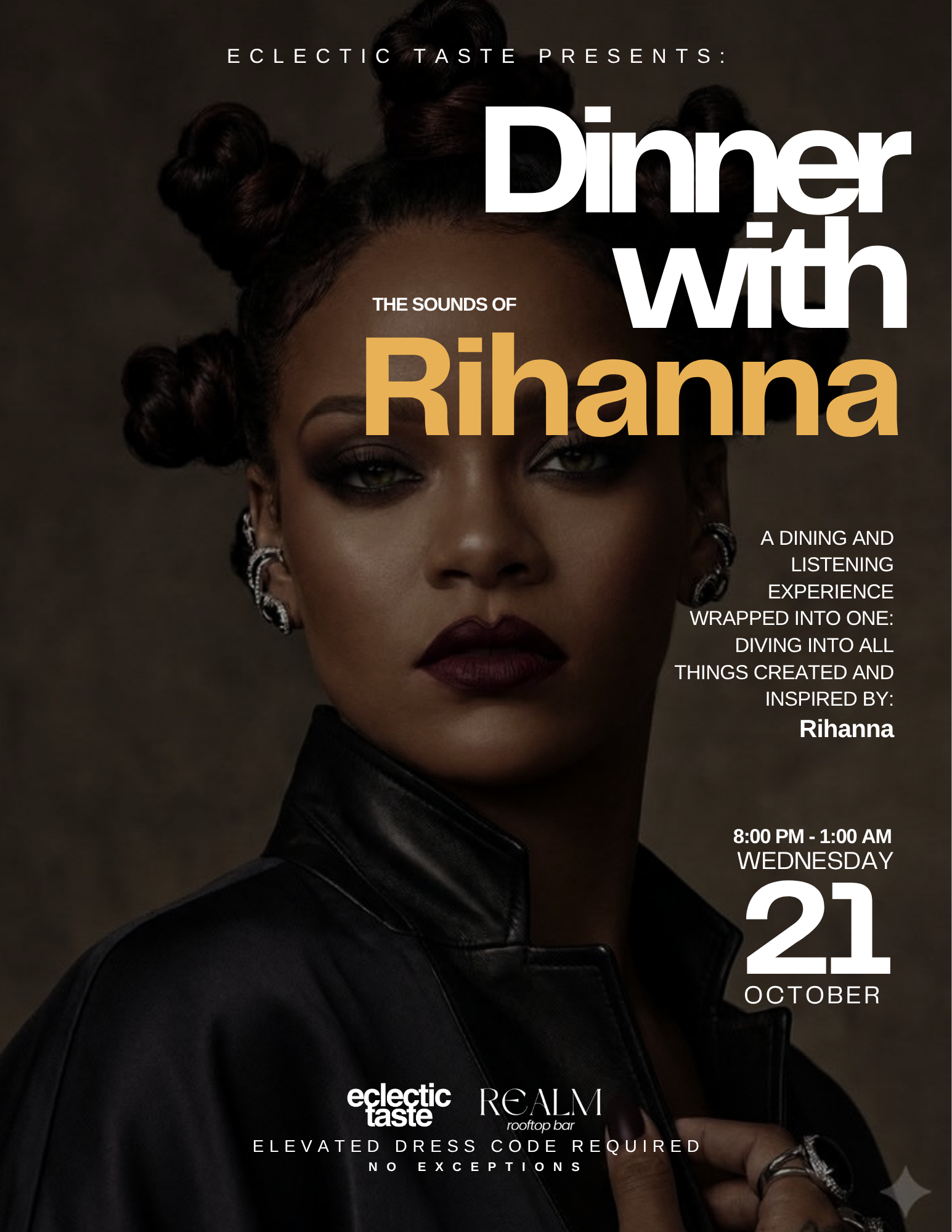 Eclectic Taste Presents: Dinner with the Sounds of Rihanna