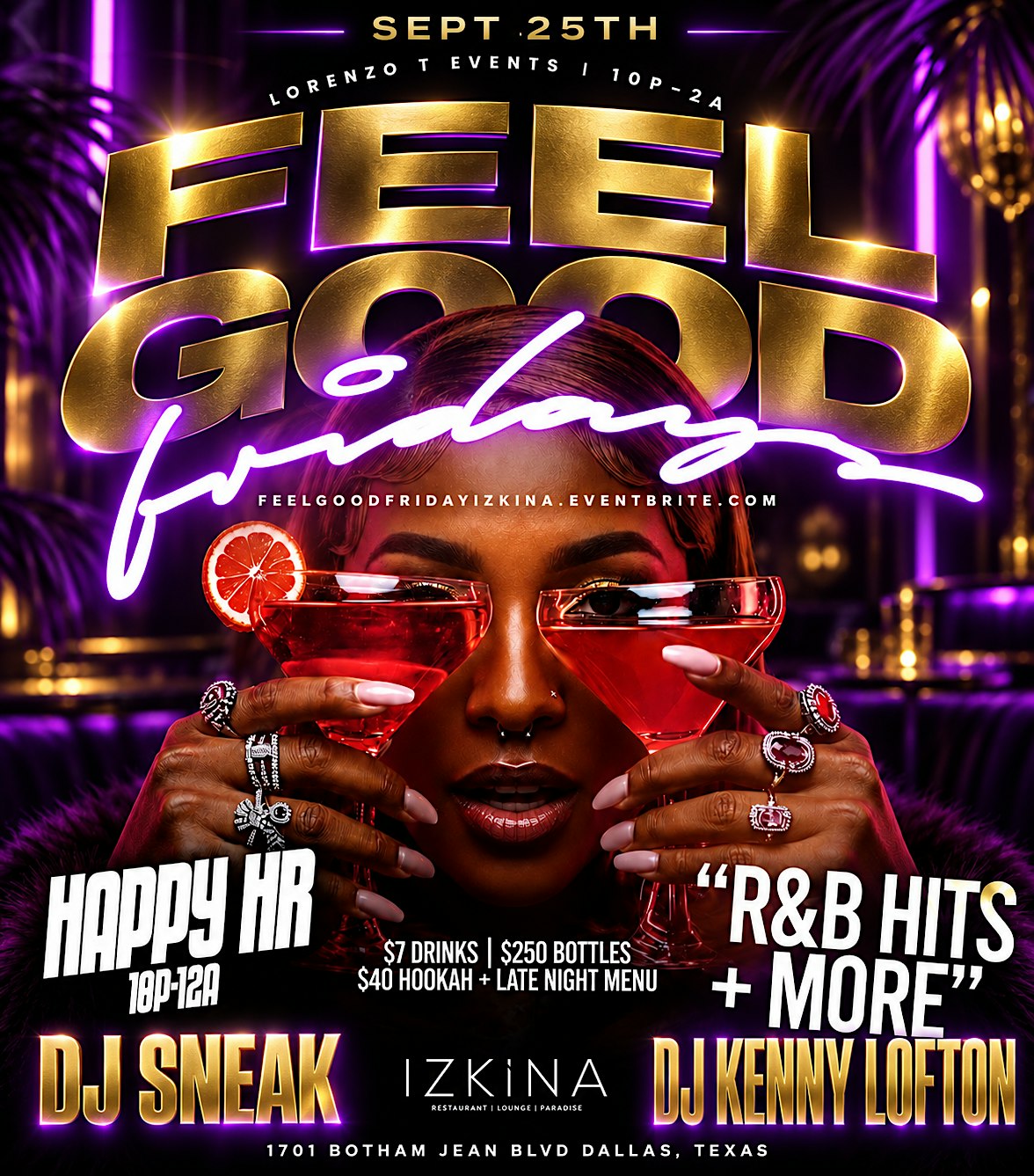 FEEL GOOD FRIDAYS AT IZKINA RESTAURANT AND LOUNGE