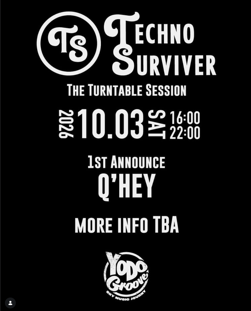 TECHNO SURVIVER with Q'HEY — VINYL TECHNO ON A TOKYO ROOFTOP